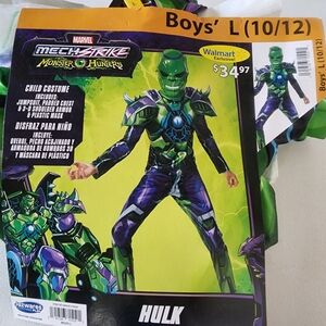 Marvel Mech Strike Monster Hunters Green and Purple HULK  Halloween Costume